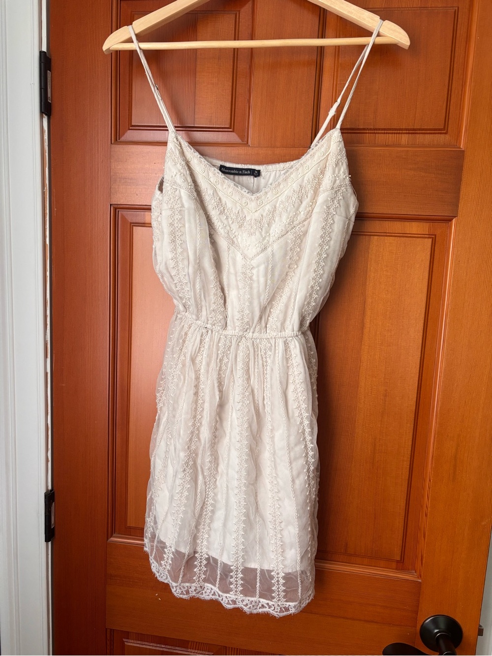 Abercrombie & Fitch Ivory Lace Mini Dress